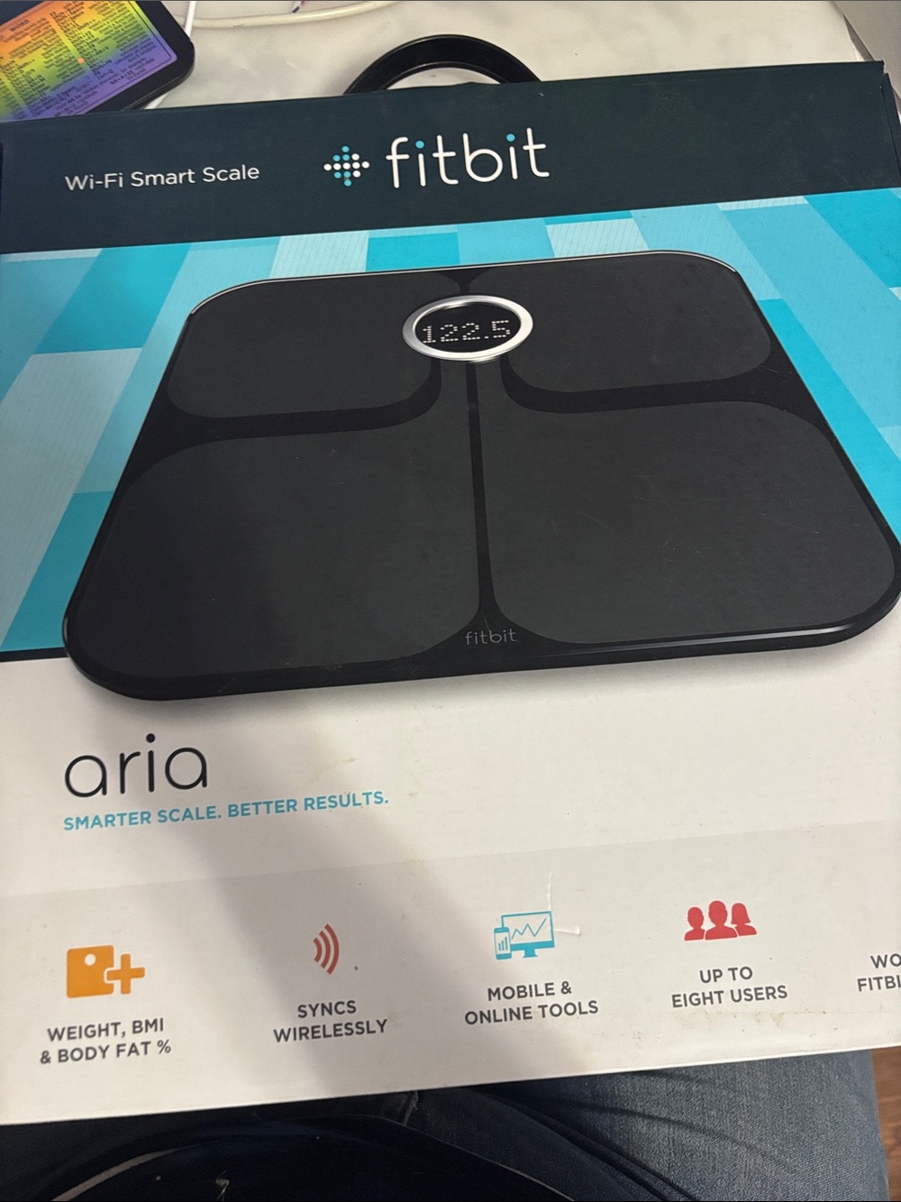 fitbit Aria Wi‑Fi Smart Scale in Black